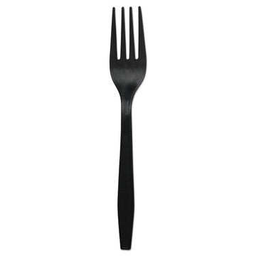 Boardwalk® Heavyweight Polypropylene Cutlery, Fork, Black, 1000-carton freeshipping - TVN Wholesale